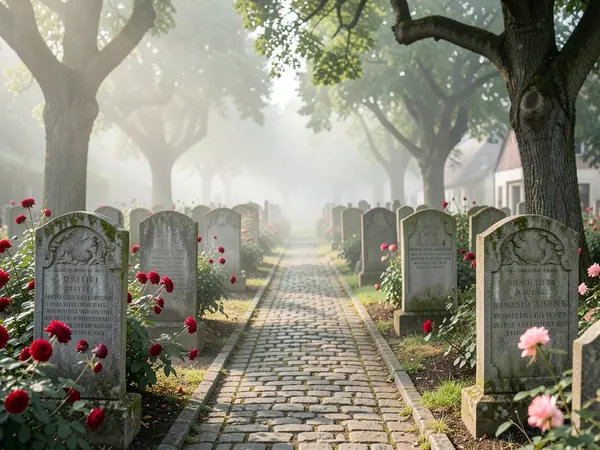 Friedhof Falkensee Friedhof im Havelland mit alten Bäumen
